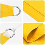 vidaXL Voile d'ombre Jaune 6 x 2 5 m 100   polyester Oxford