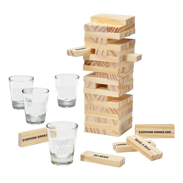 HI Tour en bois Jeu à boire