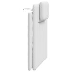 vidaXL Coussin de tête de lit blanc 90 cm similicuir