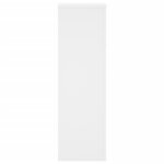 vidaXL Supports pour plantes 2 Pièces blanc 25x25x80 cm bois d'ingénierie