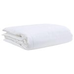vidaXL Duvet d'été simple Blanc 155 x 220 cm Plume