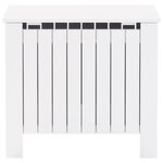 vidaXL Boîte de rangement avec couvercle RANA blanc bois massif de pin