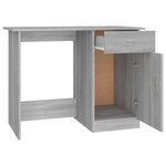 vidaXL Bureau Sonoma gris 100x50x76 cm Bois d'ingénierie