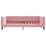 vidaXL Lit de jour avec lit gigogne rose 90x200 cm velours