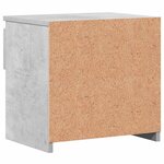 vidaXL Tables de chevet 2 Pièces Gris béton 40x30x39 cm Bois d’ingénierie