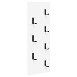 vidaXL Porte-manteau mural Blanc 30 x 1.5 x 80 cm Bois d'ingénierie