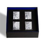 80 ANS L'ÉQUIPE  Coffret semi-complet - 4 monnaies de 10€ Argent BE : Footbal  Tennis  Rugby  Formule 1