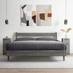 vidaXL Buffets 2 Pièces Gris béton 30x30x70 cm Bois d'ingénierie