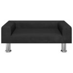 vidaXL Canapé pour enfants noir 70x45x26 5 cm velours