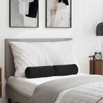 vidaXL Coussins d'accent 2 Pièces Noir Ø 15 x 40 cm