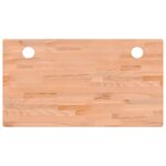 vidaXL Dessus de bureau 110x60x1 5 cm bois massif de hêtre