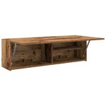 vidaXL Armoire murale de bain vieux bois 100x25x30cm bois d'ingénierie