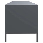 vidaXL Meuble TV anthracite 202x39x43 5 cm acier laminé à froid