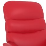 vidaXL Fauteuil de massage Rouge Similicuir