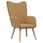 vidaXL Fauteuil relaxant Beige 62 x 67 x 95.5 cm tissu