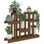 vidaXL Support à plantes Marron miel 104 5x25x77 5 cm Bois massif pin