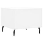 vidaXL Table basse blanc 50x50x40 cm bois d'ingénierie
