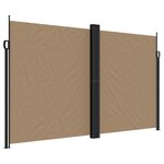 vidaXL Auvent latéral rétractable taupe 200x1200 cm