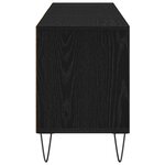 meuble TV vidaXL Noir Chêne 150x30x44 5 cm en bois d'ingénierie