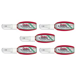 Correcteur Liquide Pentex Pocket ZL103-WF Haute précision 4 2ml Blanc x 5 PENTEL