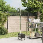 vidaXL Poêle à bois de tente et cheminée et pieds pliables noir acier