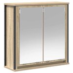vidaXL Ensemble de mobilier de salle de bain avec étagère 5 Pièces