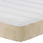 vidaXL Matelas de lit à ressorts ensachés en gris clair et vert  confort moyen  140x200x20 cm tissu