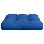 vidaXL Coussin de palette bleu 58x58x10 cm tissu