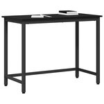vidaXL table Chêne noir 80 x 50 x 76 5 cm Bois d'ingénierie et acier
