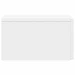 vidaXL Cabinet de chevet mural Blanc 49 x 34 5 x 20 cm