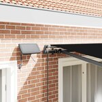 vidaXL Auvent Rétractable Noir 350 x 250 cm tissu