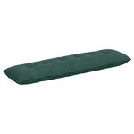 vidaXL Coussin de Dos Vert foncé 180 x 50 cm Tissu en velours côtelé