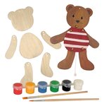 Ours pantin en bois a peindre -