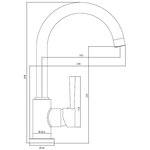 SCHÜTTE Mitigeur d'évier CORNWALL noir