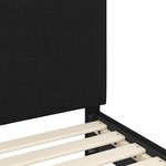vidaXL Cadre de lit pour enfants avec tête de lit Noir 90 x 190 cm