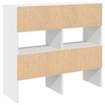 vidaXL Étagères à chaussures empilables 2 Pièces blanc 89 5x30x40 cm