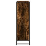 vidaXL Bibliothèque chêne fumé 65 5x33x107 5 cm bois d'ingénierie
