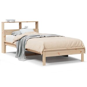 vidaXL Lit bibliothèque sans matelas 100x200 cm bois massif de pin