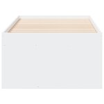 vidaXL Lit de jour avec tiroirs sans matelas blanc 90x190 cm