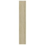 vidaXL Bibliothèque à 5 niveaux Blanc et chêne 80x30x189 cm Aggloméré