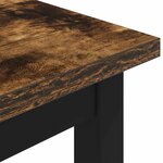 vidaXL banc Chêne Fumé 200 x 35 x 45 cm Bois d'ingénierie
