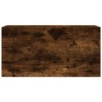 vidaXL Armoire murale de bain chêne fumé 80x25x40 cm bois d'ingénierie