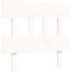 vidaXL Cadre de lit sans matelas blanc 100x200 cm bois de pin massif