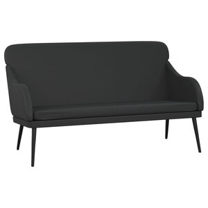 vidaXL Banc Noir 110x76x80 cm Similicuir