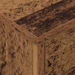 vidaXL Table de chevet Bois ancien 40 5 x 40 x 48 cm Bois d'ingénierie