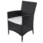 vidaXL Ensemble à manger d'extérieur 11 Pièces coussins résine tressée
