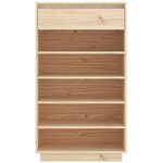 vidaXL Armoire à chaussures 60x34x105 cm Bois de pin massif