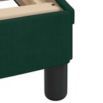 vidaXL Cadre de lit sans matelas Hanko vert foncé 80x200 cm velours