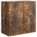 vidaXL Armoire Murale Chêne fumé 59 x 31 x 60 cm Bois d'ingénierie