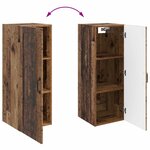 vidaXL Armoire Murale 33 x 34 5 x 90 cm Bois d'ingénierie Bois ancien